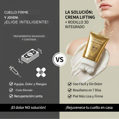 "Neck Sculpt - Crema Reafirmante de Cuello con Masajeador 3D Anti-Edad"