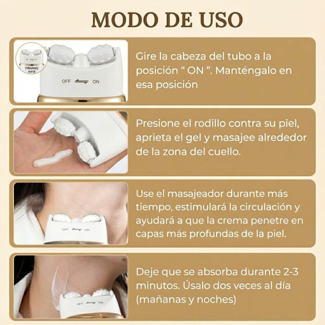 Neck Sculpt - Crema Reafirmante de Cuello con Masajeador 3D Anti-Edad
