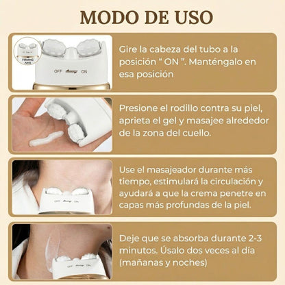 "Neck Sculpt - Crema Reafirmante de Cuello con Masajeador 3D Anti-Edad"